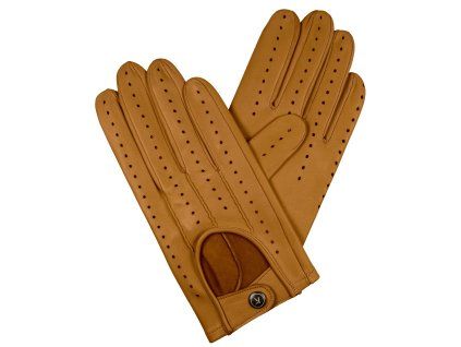 Herren-Autofahrerhandschuhe - Kamel