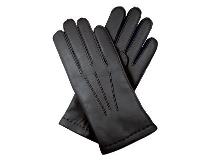 Herrenhandschuhe mit Wollfutter – schwarz