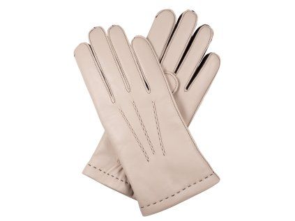 Herrenhandschuhe mit Wollfutter – helltaupe