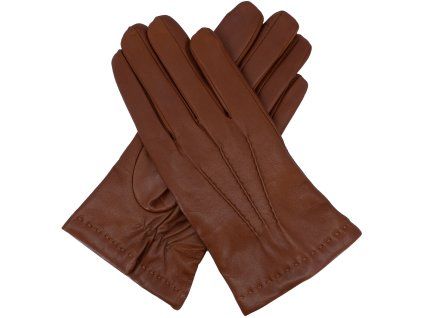 Herrenhandschuhe mit Wollfutter, cognac (Größe 9)