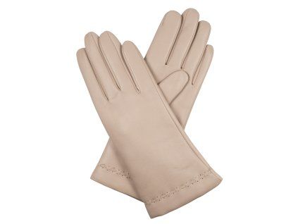 Damenhandschuhe, Wollfutter – helltaupe