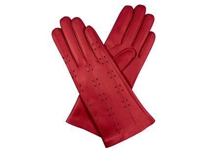 Ungefütterte Damenhandschuhe - kardinalrot