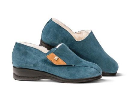 Damenpantoffeln COMODA blau