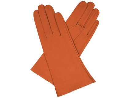 Damen-Lederhandschuhe, ungefüttert, glatt