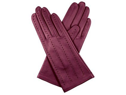 Ungefütterte Damenhandschuhe – bordeauxrot