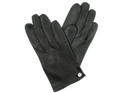 schwarze, ungefütterte Damenhandschuhe