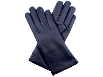 Damenhandschuhe, Wollfutter – marineblau