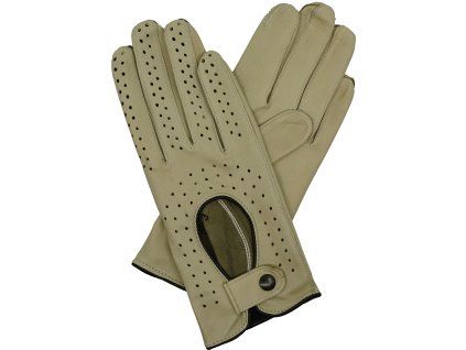 Damen-Lederfahrhandschuhe Birke