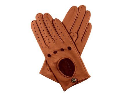 Damen-Autofahrerhandschuhe – hellcognac