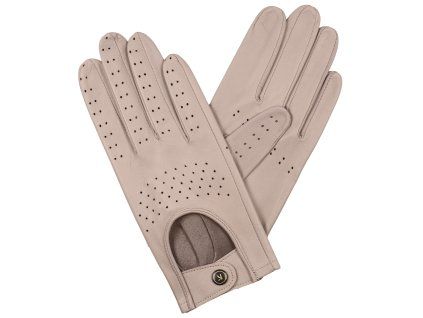 Damen-Autofahrerhandschuhe – helltaupe