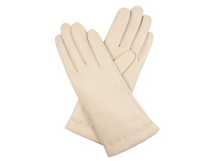 Damenhandschuhe blau mit Seidenfutter - Birke
