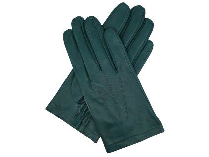 grüne ungefütterte Herren-Lederhandschuhe