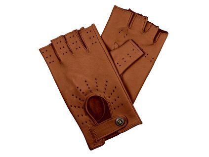 Damen-Fingerhandschuhe – hellcognac