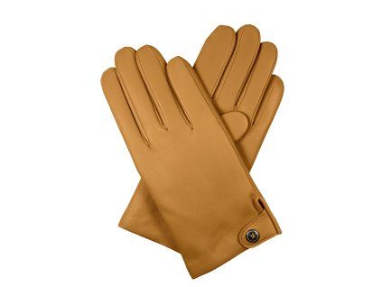Seidengefütterte Herrenhandschuhe – Kamel