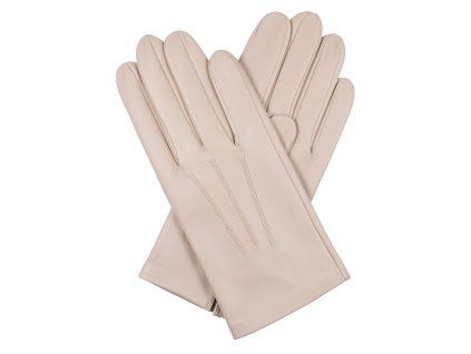 Herrenhandschuhe mit Seidenfutter – helltaupe