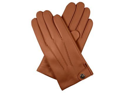 Herrenhandschuhe mit Kaschmirfutter – hellcognac
