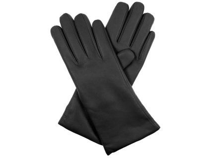 Damenhandschuhe, Wollfutter – schwarz