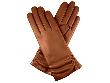 Damenhandschuhe, Wollfutter – hellcognac