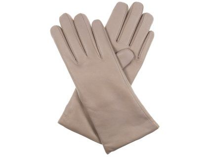 Damenhandschuhe, Wollfutter – helltaupe