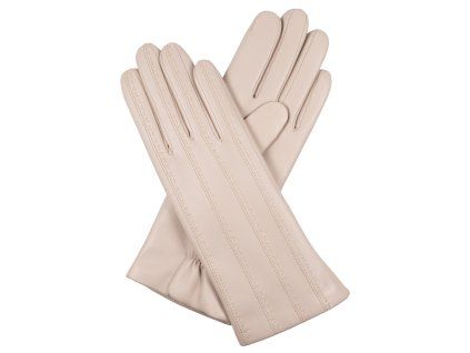 Damenhandschuhe, Wollfutter – helltaupe