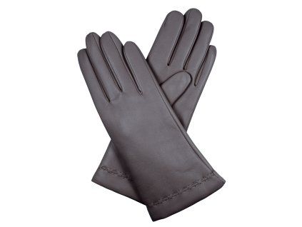 Damenhandschuhe, Wollfutter – hellgrau