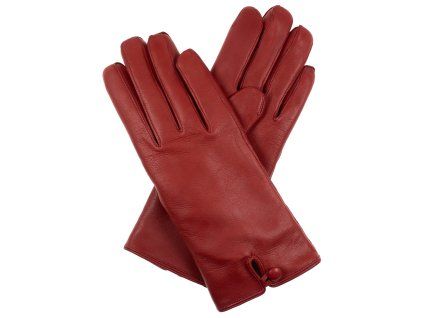 Damenhandschuhe, Wollfutter, dunkelrot