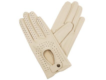 Damen-Autofahrerhandschuhe, hellbeige