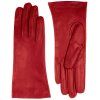 Damenhandschuhe mit Seidenfutter – kardinalrot