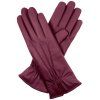 Damenhandschuhe mit Wollfutter – bordeauxrot