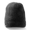 schwarze Merinomütze
