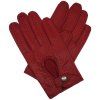 rote Lederfahrerhandschuhe für Herren