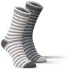 Socken ALPAKA GESTREIFT grau