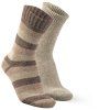 Socken ALPAKA GESTREIFT beige