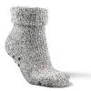 Wollsocken ABS-Antirutschbeschichtung hellgrau
