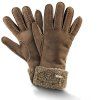 Damen-Pelzhandschuhe braun TEDDY