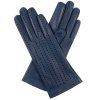 Ungefütterte Damenhandschuhe mit Schlitz – blau