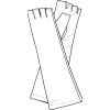Damen-Fingerhandschuhe, extra lang, Größe 11C – Farbauswahl