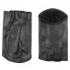 ultrakurze fingerlose Damenhandschuhe – schwarz