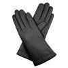 Damenhandschuhe mit Seidenfutter – schwarz