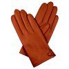 Damenhandschuhe mit Seidenfutter – Dunkelcognac