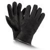 Schwarze Basic-Pelzhandschuhe