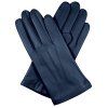 Schwarze Herrenhandschuhe mit Seidenfutter – dunkelblau