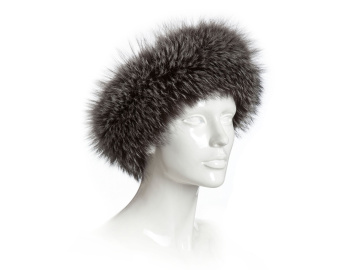 Kožešinová čelenka límeček