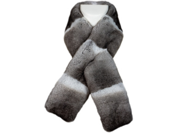 kožešinová šálka s průvlekem REX činčila 11