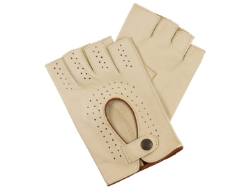 Pánské rukavice bezprsté béžové