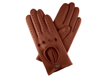 Dámské rukavice řidičské - tm.koňak