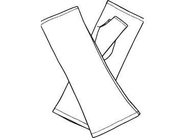 Dámské rukavicové návleky dlouhé 8C - možnost výběru barvy