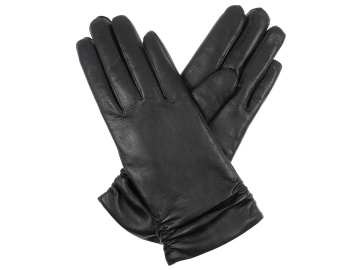 Dámské rukavice podšívka vlna - černé