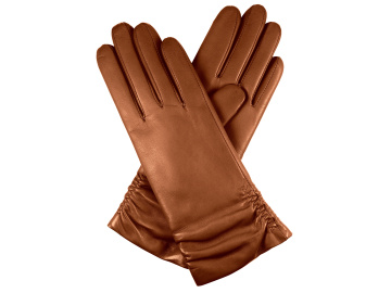 Dámské rukavice podšívka vlna - sv.koňak