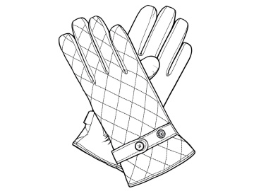 Pánské rukavice s podšívkou vlna -  možnost výběru barvy